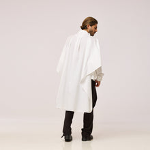 Load image into Gallery viewer, ZERØ London - Back view, mens zero waste shirt in white, designed &amp; made in London
