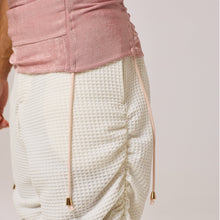 Load image into Gallery viewer, ZERØ London - Close up view, Pink zero waste mens vest, zero waste fashion, designed &amp; made in London
