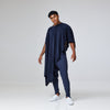 ZERØ London - Fashion video, Navy zero waste mens cloak, zero waste fashion, designed & made in London