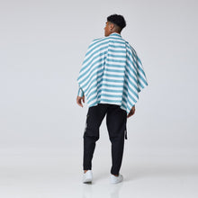 Load image into Gallery viewer, ZERØ London - Back view, mens draped shirt in mint, zero waste fashion, designed &amp; made in London
